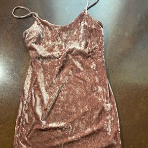 Velvet blush dress